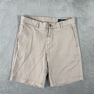 Vineyard Vines Breaker Shorts Mens 30 Khaki Beige Classic Chino Flat Front